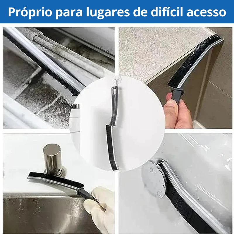 Kit com 5 Escovas SuperClean Multiúso - Limpeza detalhada para o seu lar